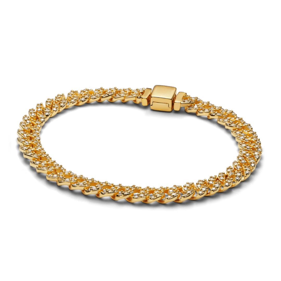 Kúbverskt moissanít armband