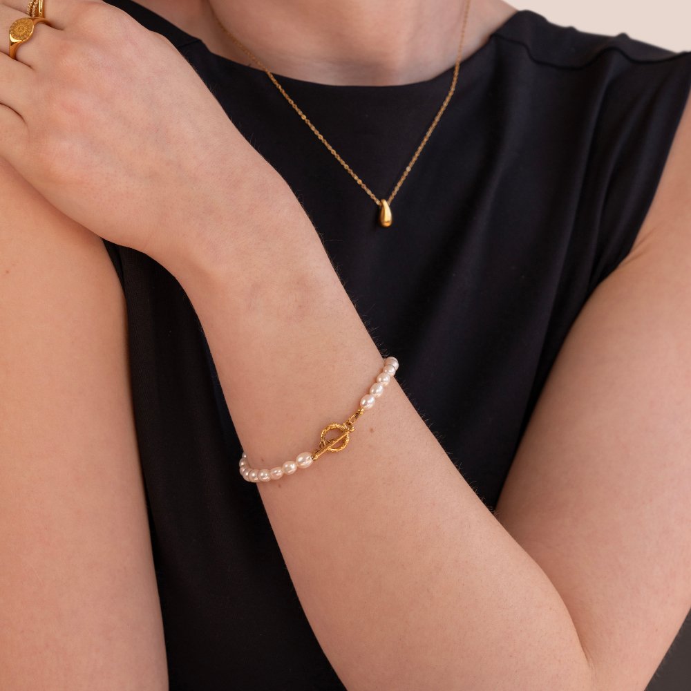 Perluhlekk armband andlit
