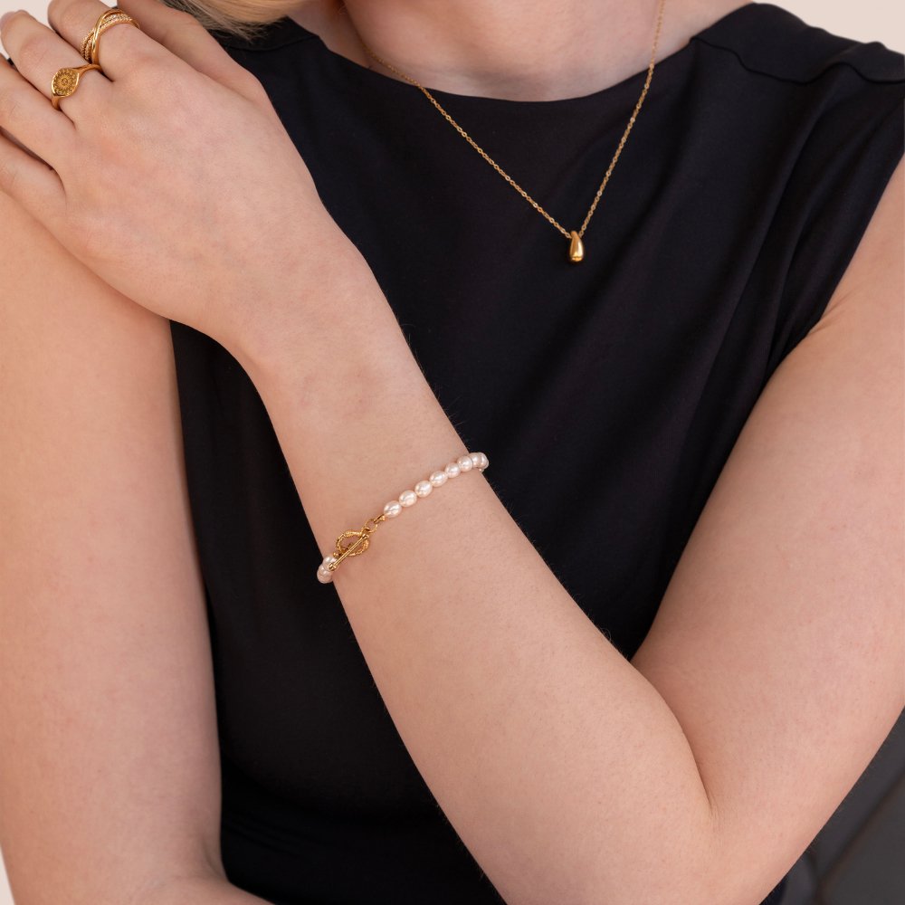 Perluhlekk armband andlit