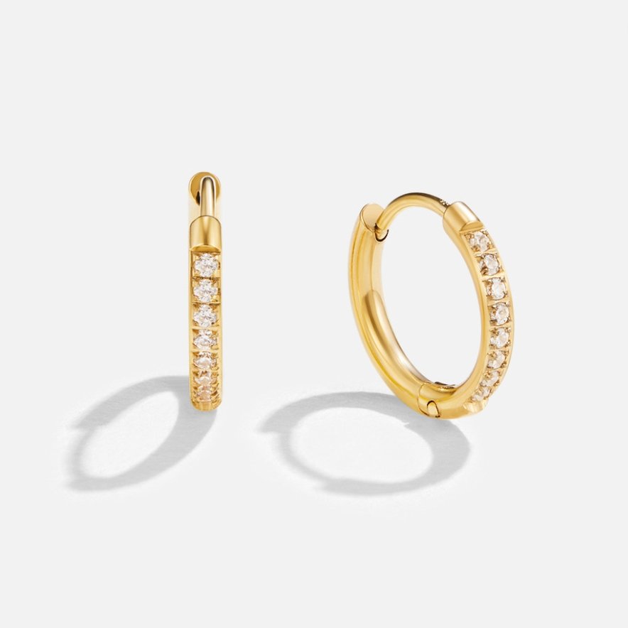 Eilífðarhringlaga eyrnalokkar