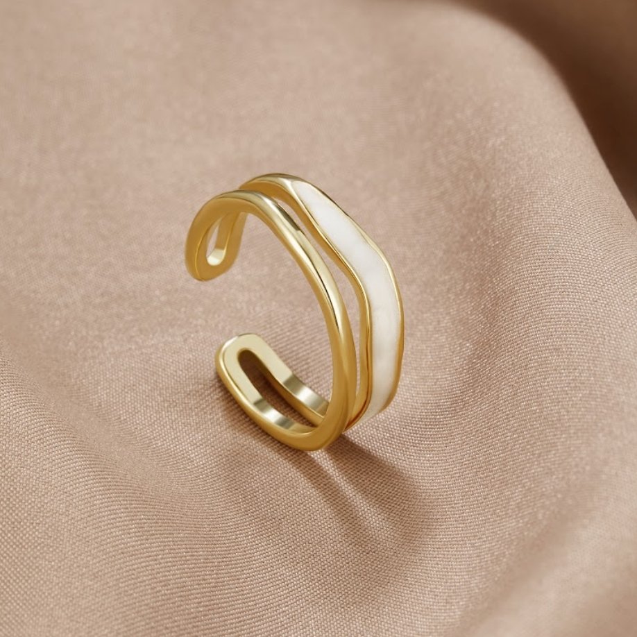 Gullhúðaður Sahara hringur