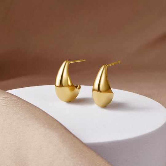 Mini gullnir bogadregnir hringir