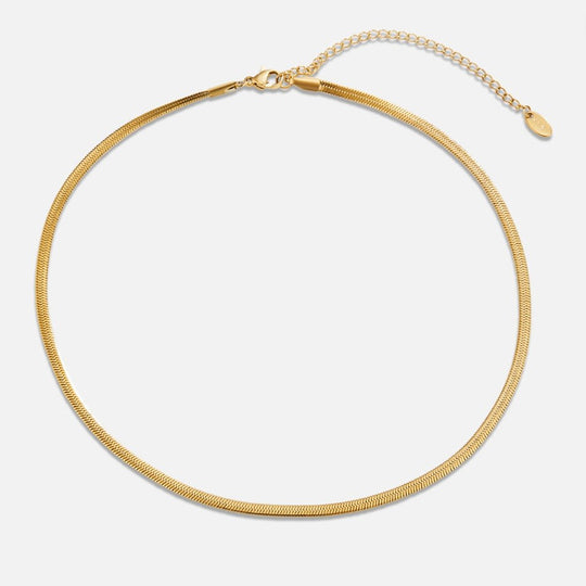 Sarya gullhálsmen með snákakeðju