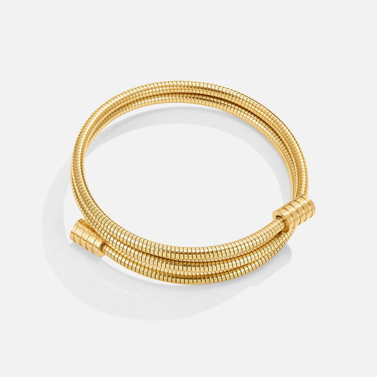 Gullfléttað armband